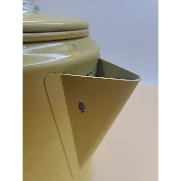 Comet Aluminum Goldenrod Coffee Percolator Pot with Lid – All Parts Fair Cond - Picture 5 of 12